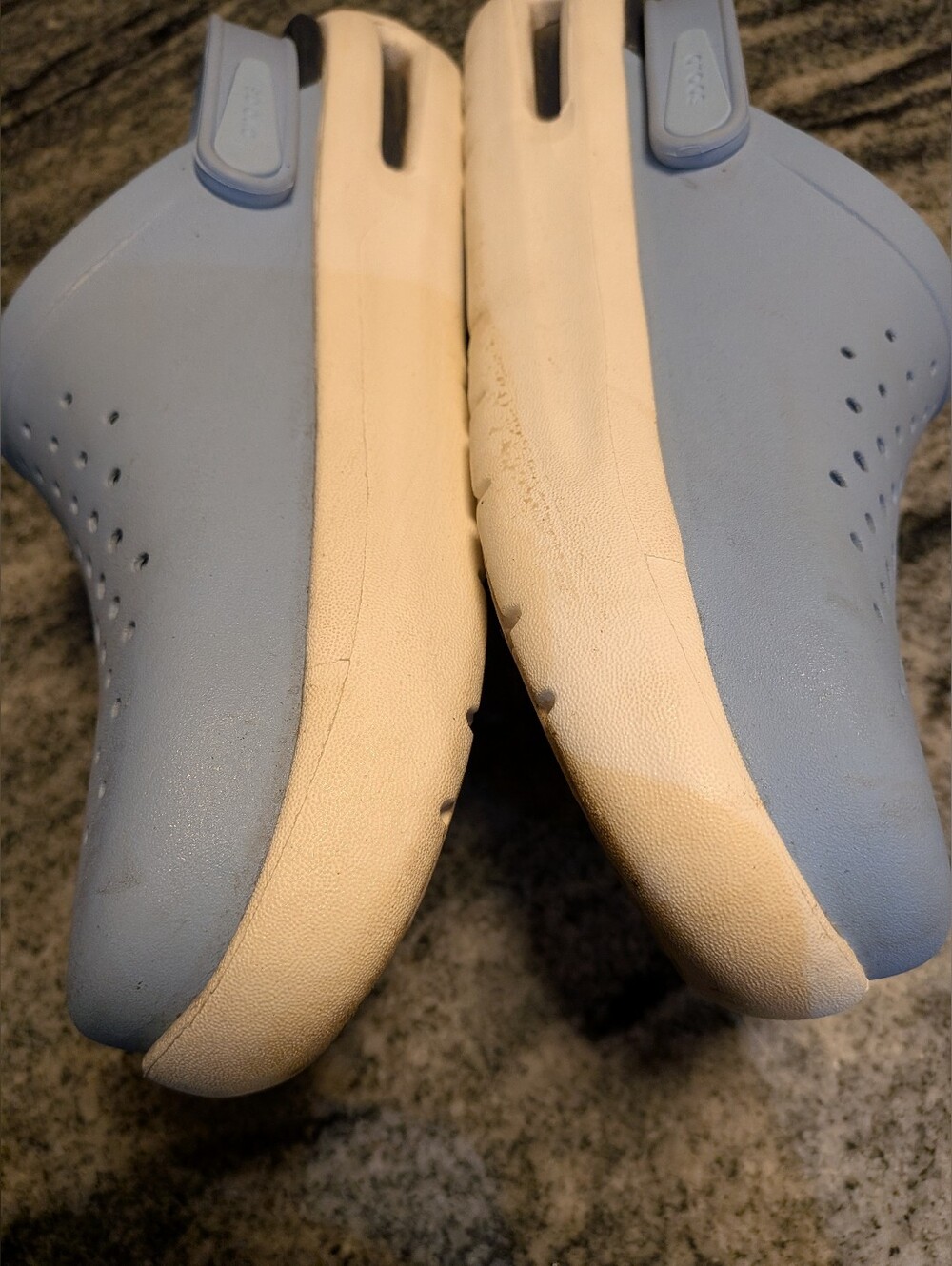 Crocs Literide Clogs Like New Light Blue Sandals Slides Women Size 10, Mens 8 - Picture 9 of 9